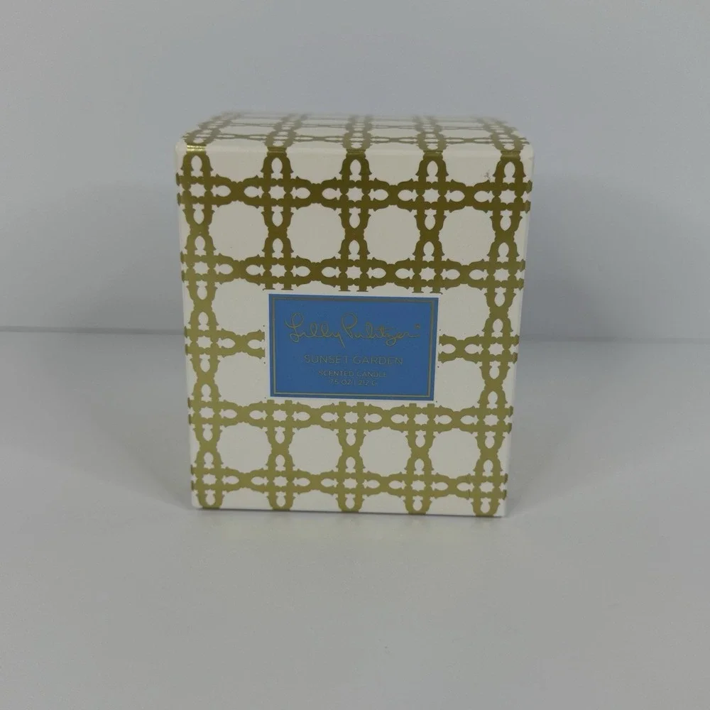 Lilly Pulitzer Sunset Garden Scented Candle 7.5 Oz Brand New In Box